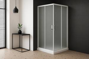 Душевой уголок Royal Bath HPD RB1105HPD-C профиль белый, стекло матовое, 100x100x200