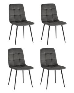 Набор из 4 стульев Stool Group Одди AV 406N-Cst-08 X4 темно-серый
