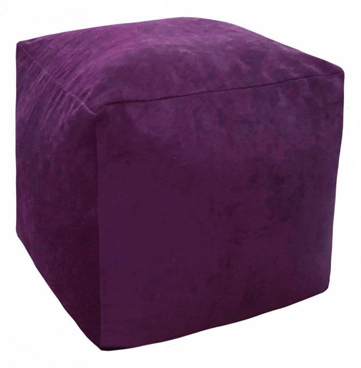 Пуф Dreambag Куб 3912201 фиолетовый микровельвет