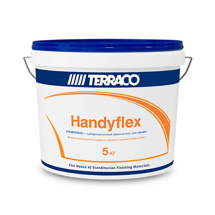 Заполнитель для трещин эластичный Terraco Handyflex 5 кг