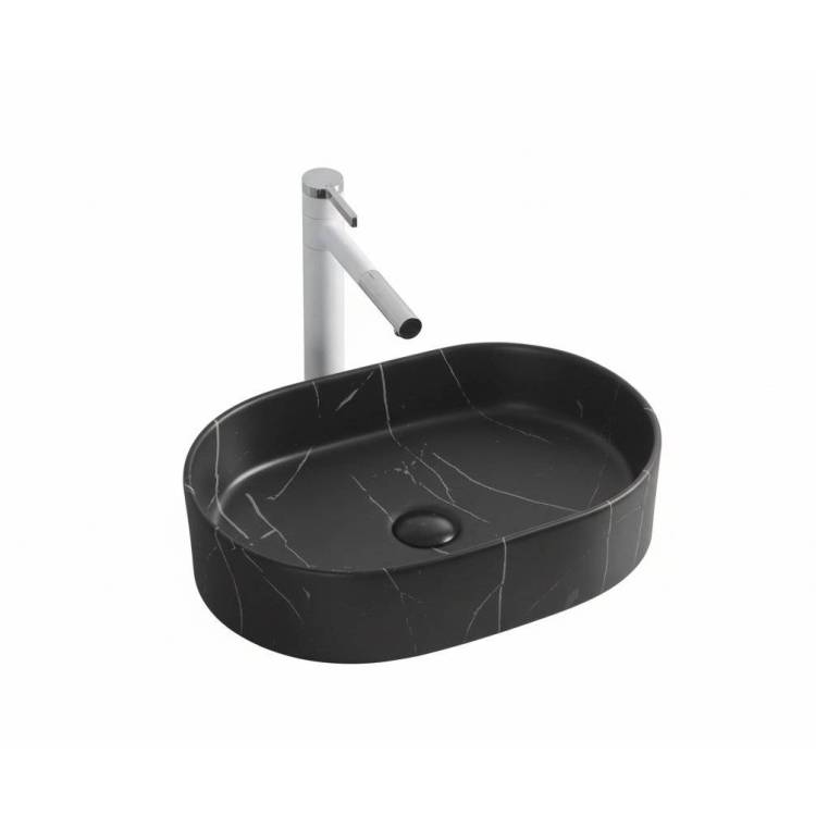 Раковина Cerutti Spa CR0055B MMB1 50 см, черная матовая