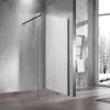 Душевая перегородка Vincea Walk-in VSW-1H800CLB 80 см, профиль матовый чёрный, стекло прозрачное