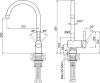 Комплект Paulmark Marx PM214844-BS брашированная нерж. сталь + Смеситель Paulmark Bend Be212066-SS для кухонной мойки фото 5