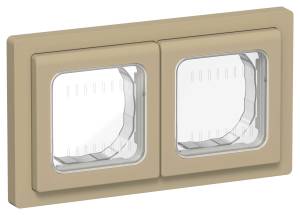 Рамка 2-постовая IEK Flite FI-M20-32-55-K59 хаки