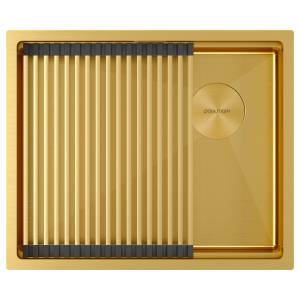 Мойка кухонная Paulmark Next-Pro 54 Uni PM705445-BG Брашированное Золото, 54x45