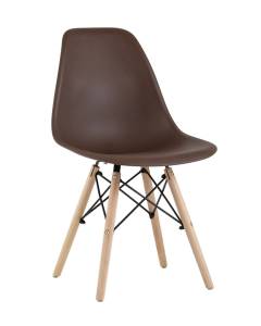 Стул Stool Group Eames Style DSW Y801-V SEAT brown DUAL коричневый