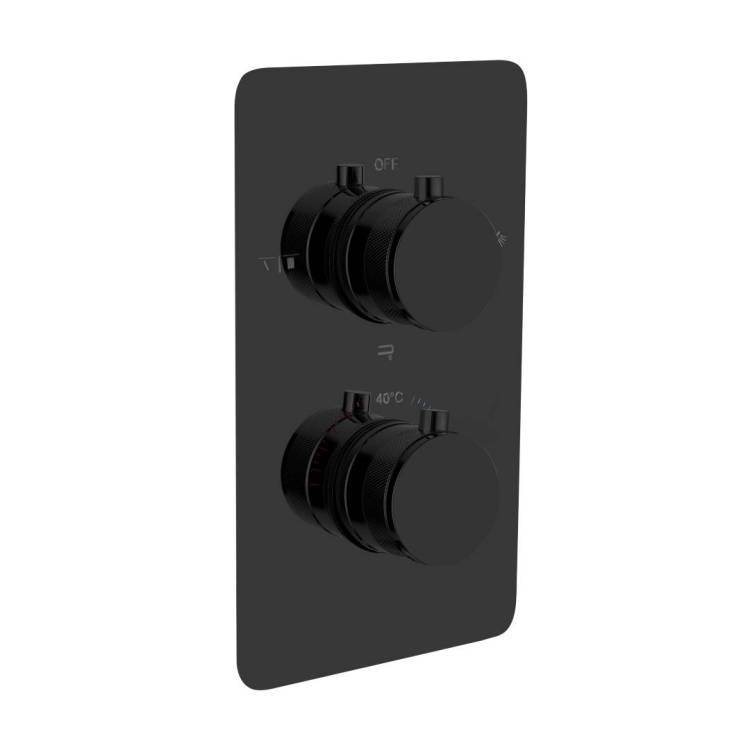 Смеситель для душа Boheme Cell 134-3-SGM с термостатом, 3-х проходной, Shine Gun Metal