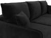 Диван угловой Лига Диванов Лига-064 134774 Черный фото 4