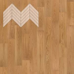 Паркетная доска Lab Arte Chevron Французская Елка Дуб Рустик лак 600-510x90x14/3