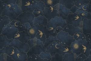 Бесшовные Eco обои Ortograf Miracle 33854 Dreams blue Кристалл OE-S