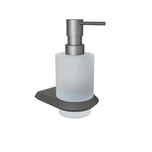 Дозатор Knotlor Космос LD103GM вороненая сталь, стекло матовое