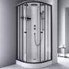 Душевая кабина Am.Pm X-Joy W94C-401-090BT 90x90, 1/4 круга, профиль матовый черный, стекло прозрачное фото 3