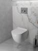 Унитаз подвесной Knotlor Essence WC49WG безободковый, сиденье микролифт, белый фото 4