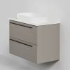 Тумба с раковиной La Fenice Elba Twin Cappuccino NFNC-01-ELB-C-90-2-3-M-GG бежевая матовая, 90 см