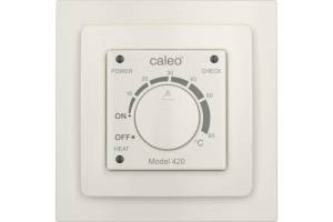 Терморегулятор Caleo 420 КА000001911 бежевый с адаптерами, встраиваемый аналоговый, 3.5 кВт