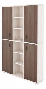Шкаф книжный Merdes Домино ПУ-40-5 КШ-Ч карамель