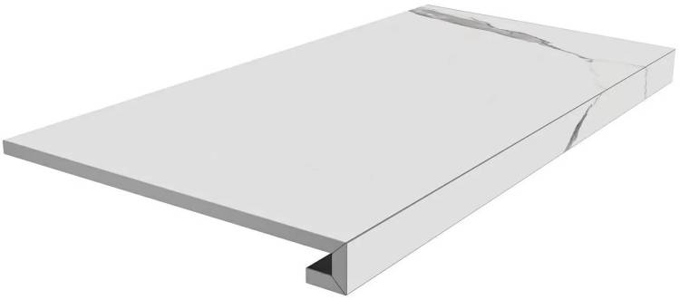 Ступень Kerama Marazzi Монте Тиберио SG849990R/GCF клееная белый матовый 33x80x0.9