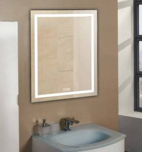 Зеркало Relisan Wendy 50x70 с часами