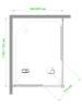 Душевой уголок Royal Bath HPD RB85115HPD-C-ST профиль сатин, стекло матовое, 115x85x200 фото 5