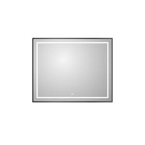 Зеркало BelBagno SPC-KRAFT-1000-800-LED-TCH-WARM-NERO с подсветкой, сенсорным выключателем и подогревом, 80x100
