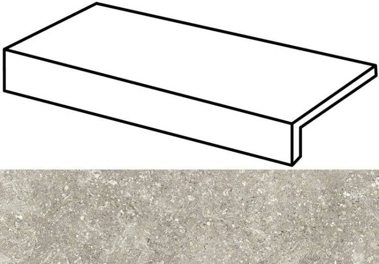 Ступень FAP Ceramiche Nord FNBQ Smoke Elem L Out 60x15