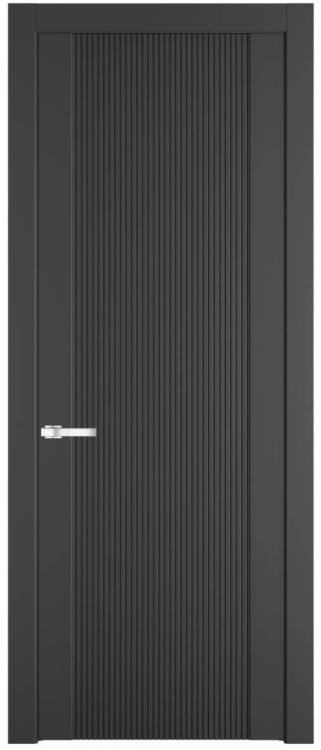 Межкомнатная дверь Profil Doors 1.12 P полотно Графит, фрезерованный рисунок 700x2000