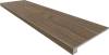 Ступень Ametis by Estima Alavesa 70541 Set/Steptrade/AV03_NS/33x160/Riser/AV03_NS/14,5x160 Moka неполированная с бортиком 33x160 + Подступенок 14.5x160