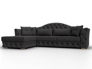 Диван угловой Лига Диванов Артис 128040L Коричневый