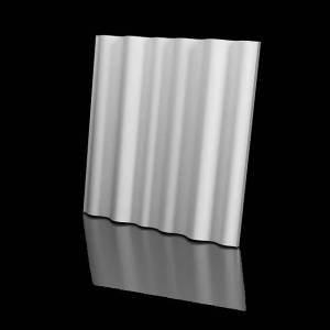 Дизайнерская панель Artpole MM-0073 Wave Platinum матовый 60x4.1x60
