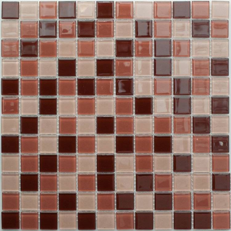 Мозаика NSmosaic Crystal series J-348 стекло (25x25x4) 318x318
