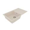 Кухонная мойка Lemark IMANDRA 840 9910036 врезная прямоугольная с крылом из кварцгранита шампань фото 2