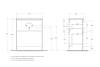 Тумба под раковину BelBagno KRAFT39-700/390-2C-PIA-BO Bianco Opaco, 70x83x39 фото 2