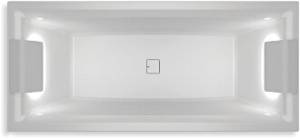 Акриловая ванна Riho Bathtubs B100005005 Still square 170x75, светодиоды и подголовник с размещением на двух сторонах
