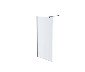 Душевая перегородка Aquatek AQ WIW 12020BL профиль черный, стекло прозрачное 120x200