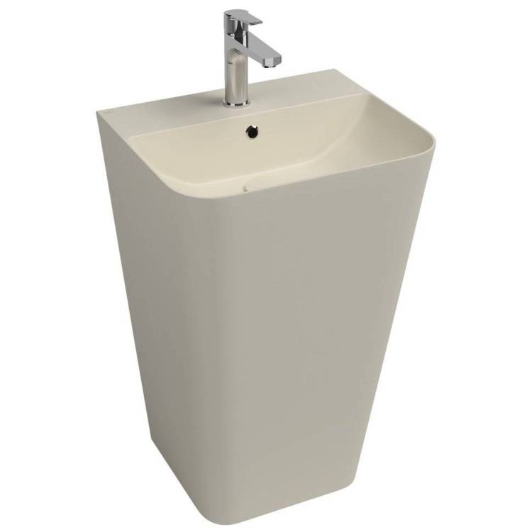 Раковина Isvea Sott'Aqua 10SQ37001SV-2K напольная, 50 см, слоновая кость матовая