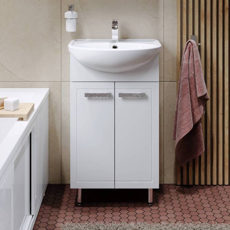 Тумба с раковиной Alavann Vittoria 50 белая