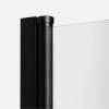 Душевое ограждение NEW TRENDY NEW SOLEO BLACK складные двери L 100x80x195 D-0236A/D-0114B (черный) фото 5
