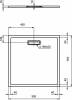 Поддон для душа Ideal Standard Ultra Flat New 90x90 квадратный с сифоном фото 5