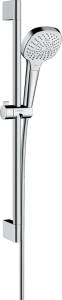Душевой гарнитур Hansgrohe Croma Select E 26581400 EcoSmart, белый - хром