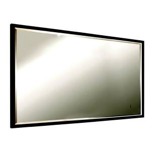Зеркало Art&Max Aversa AM-Ave-1200-700-DS-F черный, с подсветкой, 120x70