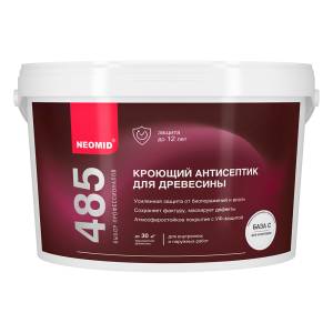 Кроющий антисептик для древесины Neomid база С 2.5 л