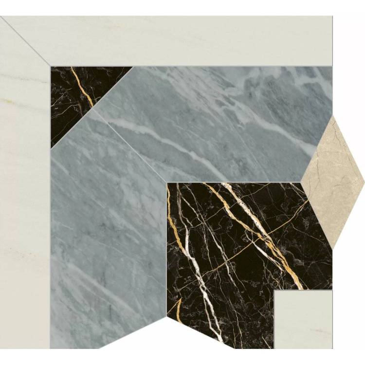 Декор Italon Шарм Экстра 620120000082 Атлантик Интарсио Анголо Люкс 60x60