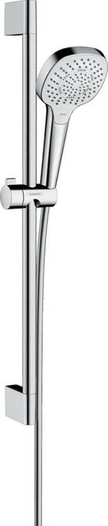 Душевой гарнитур Hansgrohe Croma Select E 26581400 EcoSmart, белый - хром