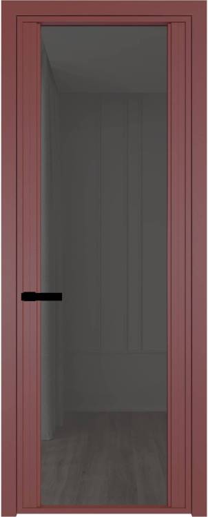 Межкомнатная дверь Profil Doors 2 AGP цвет профиля Красный антрацит, стекло безопасное 6 мм тонированное 600x2000