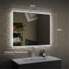 Зеркало Veneciana Veneto 610024 с подсветкой, бесконтактный выключатель, 80x100