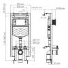 Система инсталляции для унитазов Wasserkraft Dinkel 58TLT.010.ME.PB01 клавиша черный глянцевый фото 2