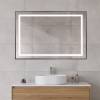 Зеркало BelBagno SPC-KRAFT-1200-800-SENS-NERO с подсветкой и подогревом, Черный фото 5