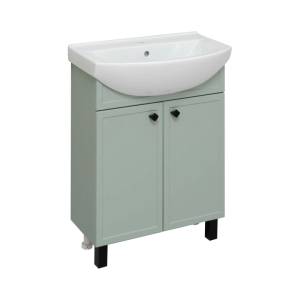 Тумба с раковиной Runo Римини 65 00-00001273 61x80 зеленый