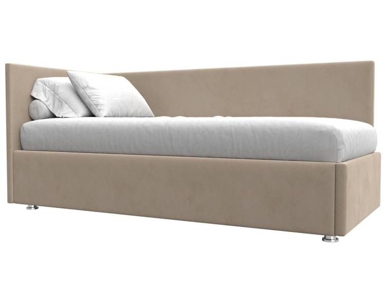 Кровать Лига Диванов Лига-039 122078L бежевый левая 90x200