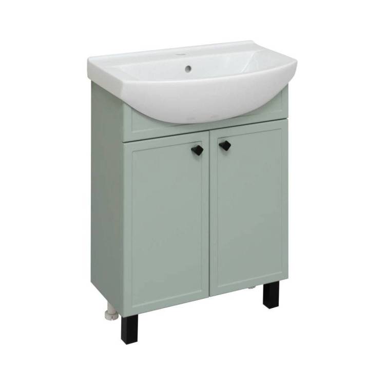 Тумба с раковиной Runo Римини 65 00-00001273 61x80 зеленый